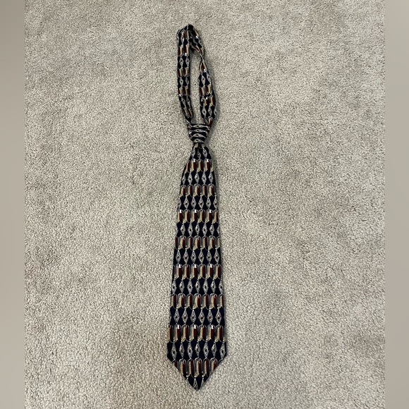 Adolfo Conture Silk Patterned Tie - Picture 1 of 6